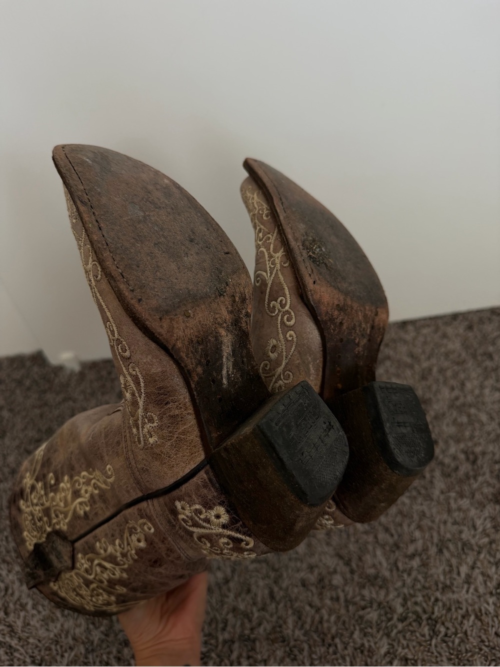 CORRAL GIRLS' SCROLL EMBROIDERY WESTERN BOOTS Size 2 - Picture 5 of 9